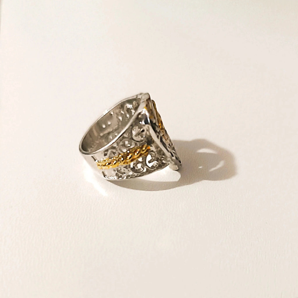 Bague Vierge Marie "Icône Céleste"