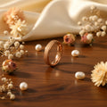 Bague Pailletée Rose Gold – Élégance