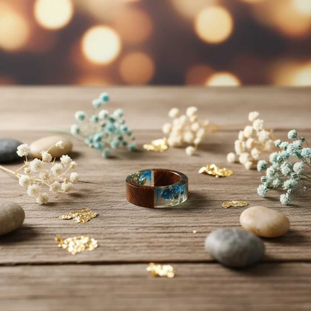 Bague Océan Mystique – Éclat du Bleu & Or