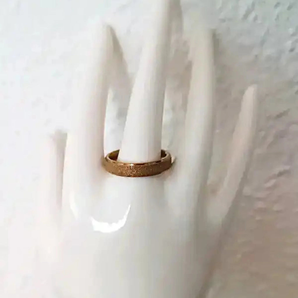 Bague Pailletée Rose Gold – Élégance