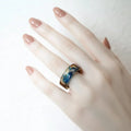 Bague Océan Mystique – Éclat du Bleu & Or