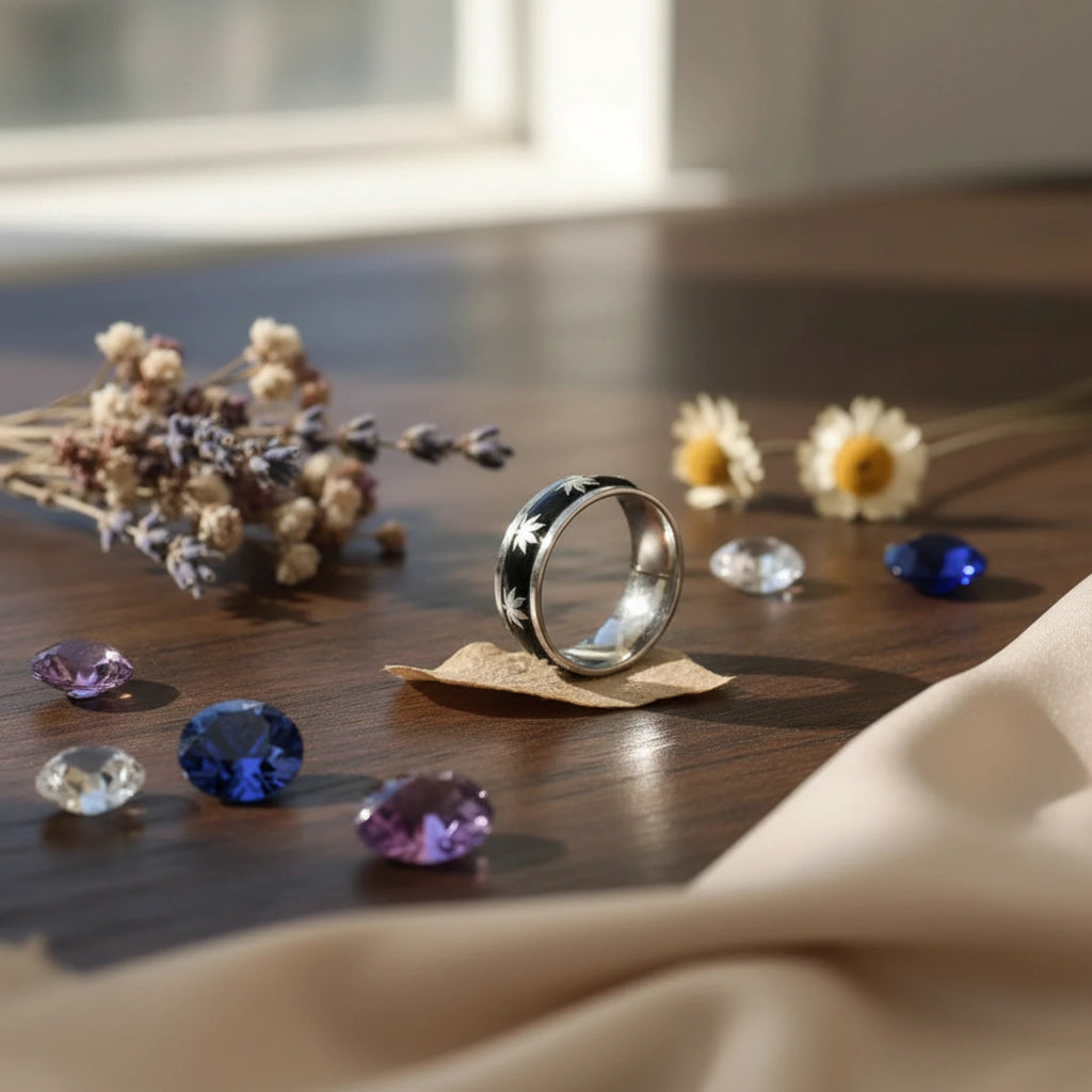 Bague "Leaf Spirit" – Anneau en Acier Inoxydable