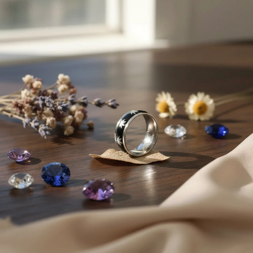 Bague "Leaf Spirit" – Anneau en Acier Inoxydable
