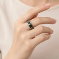 Bague "Nuit Étoilée" – Anneau Papillons et Étoiles en Acier Inoxydable

