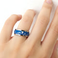 Bague "Battement de Cœur" – Alliance en Acier 