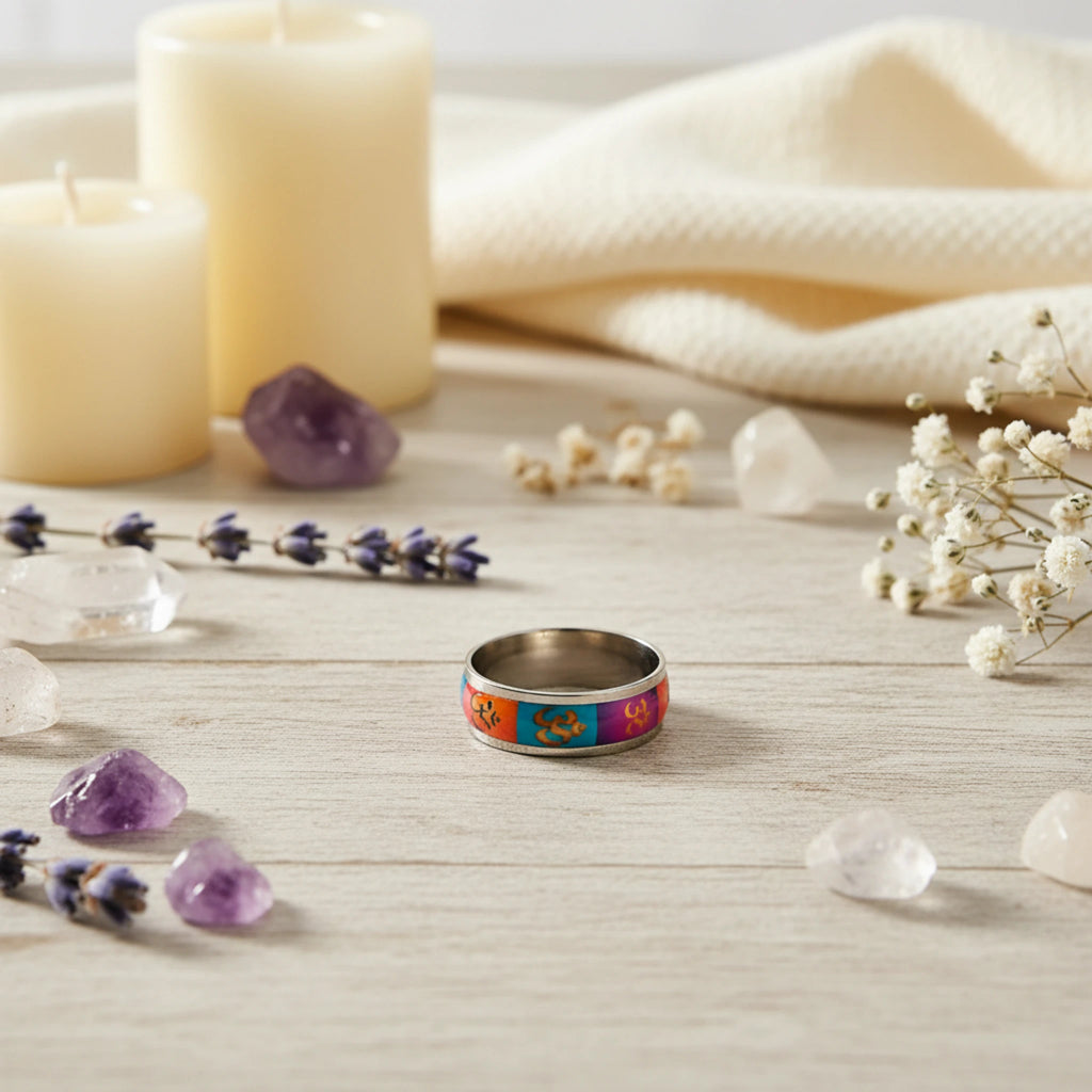 Bague "Mantra" – Anneau Spirituel Om