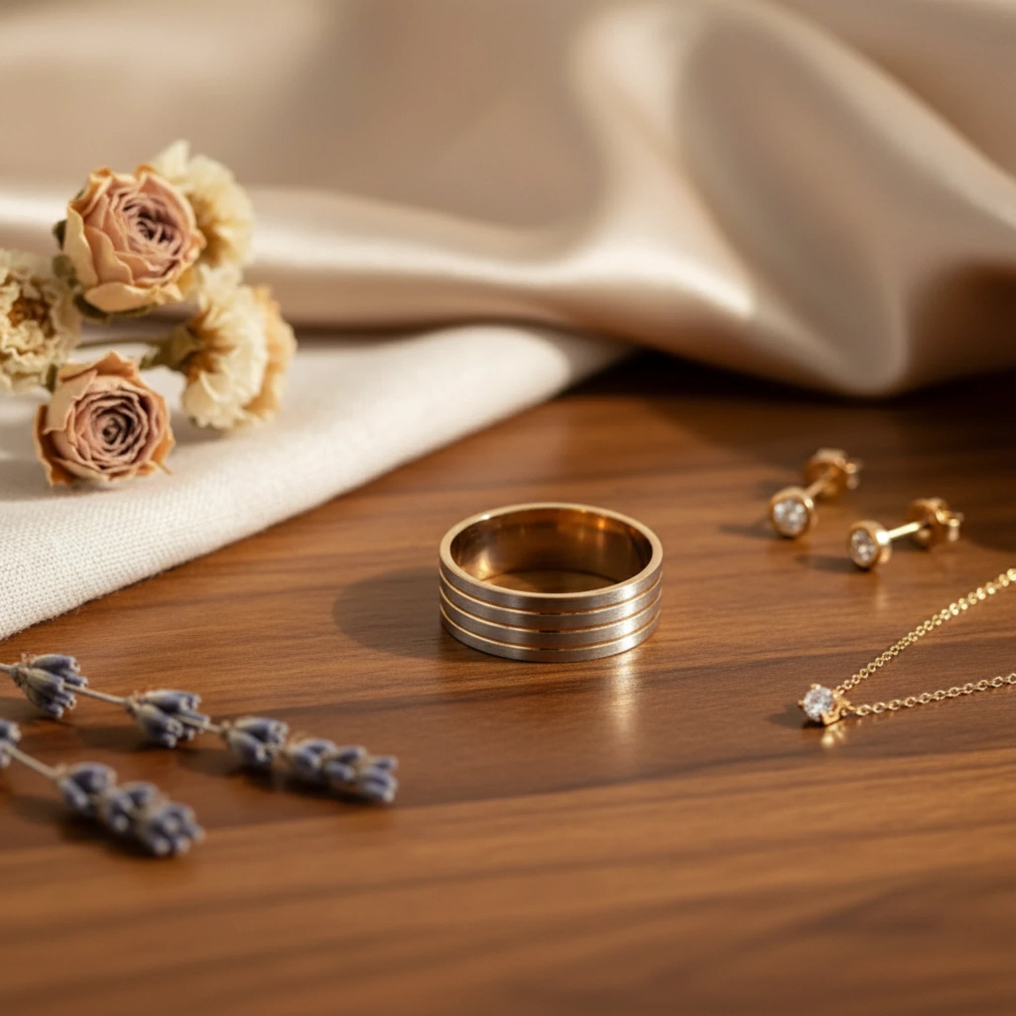 Bague "Sillage Doré"