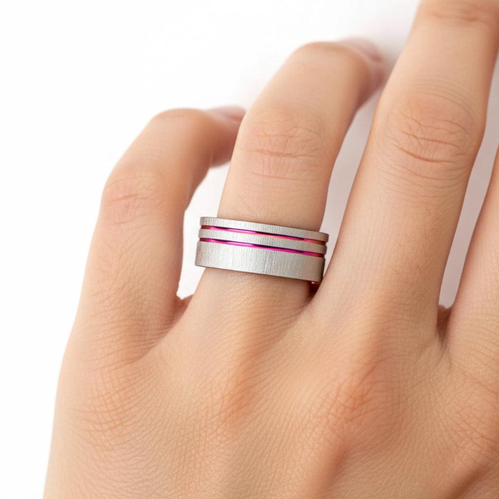 Bague "Ligne Horizon Rainbow"