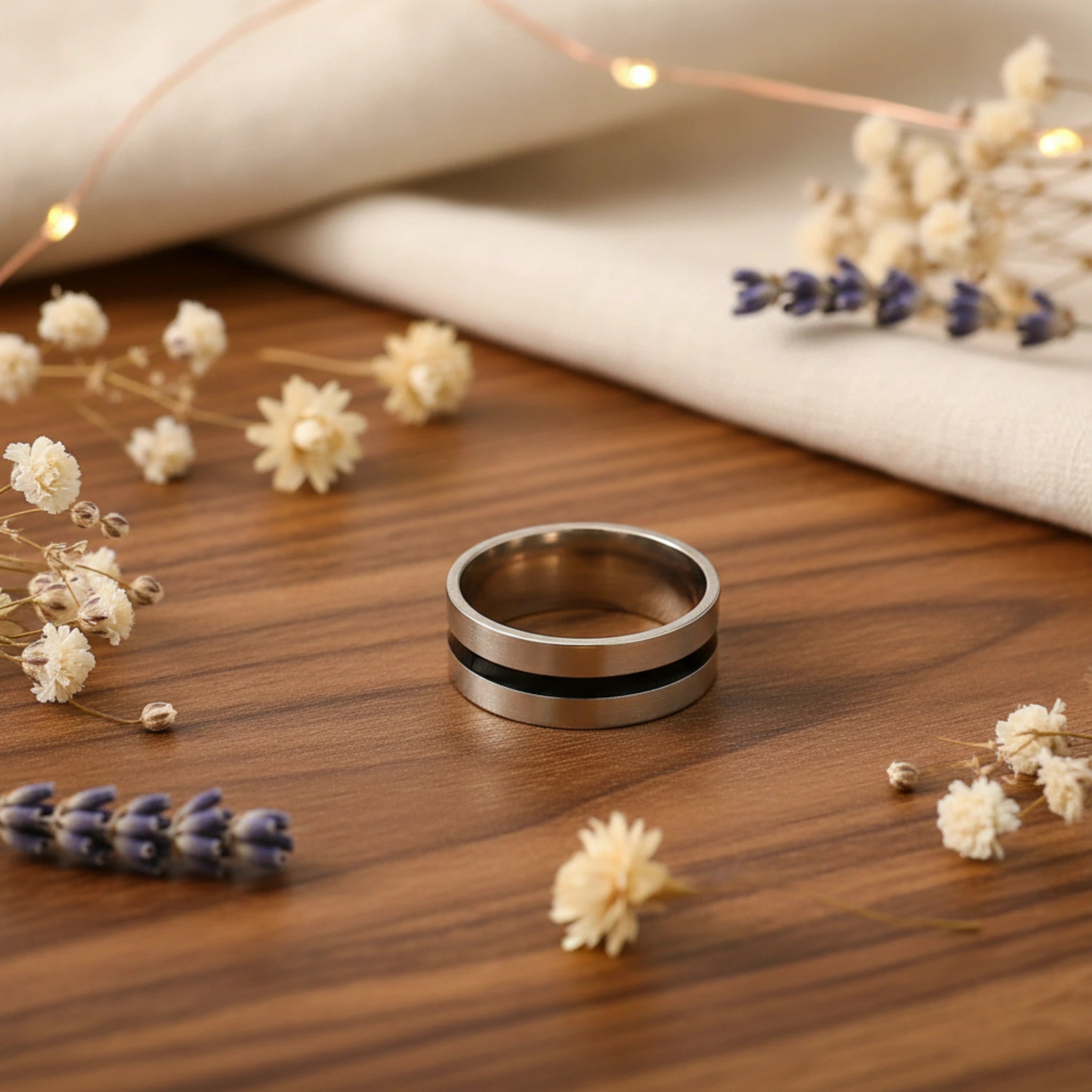 Bague "Eclipse Noire" 