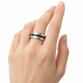 Bague "Eclipse Noire" 