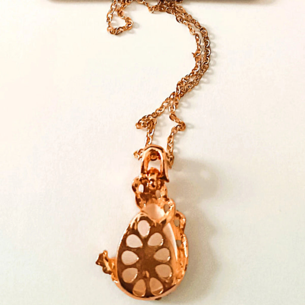 Parure "Paon Majestueux" – Collier & Boucles d'Oreilles