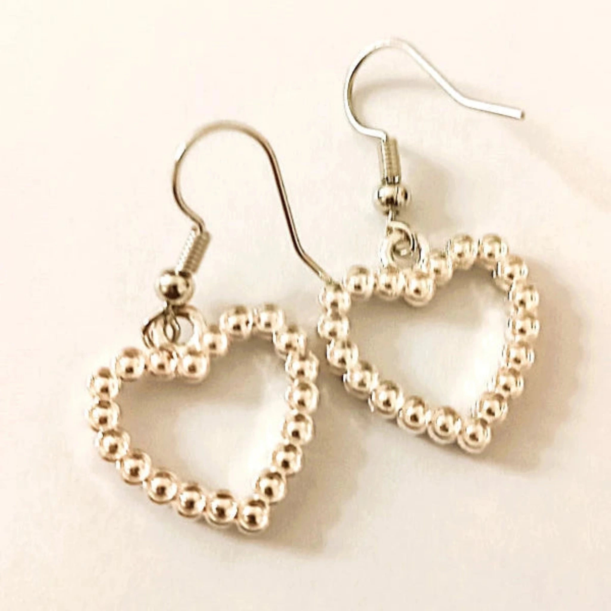 Boucles d'Oreilles Cœur Pavé de Strass 