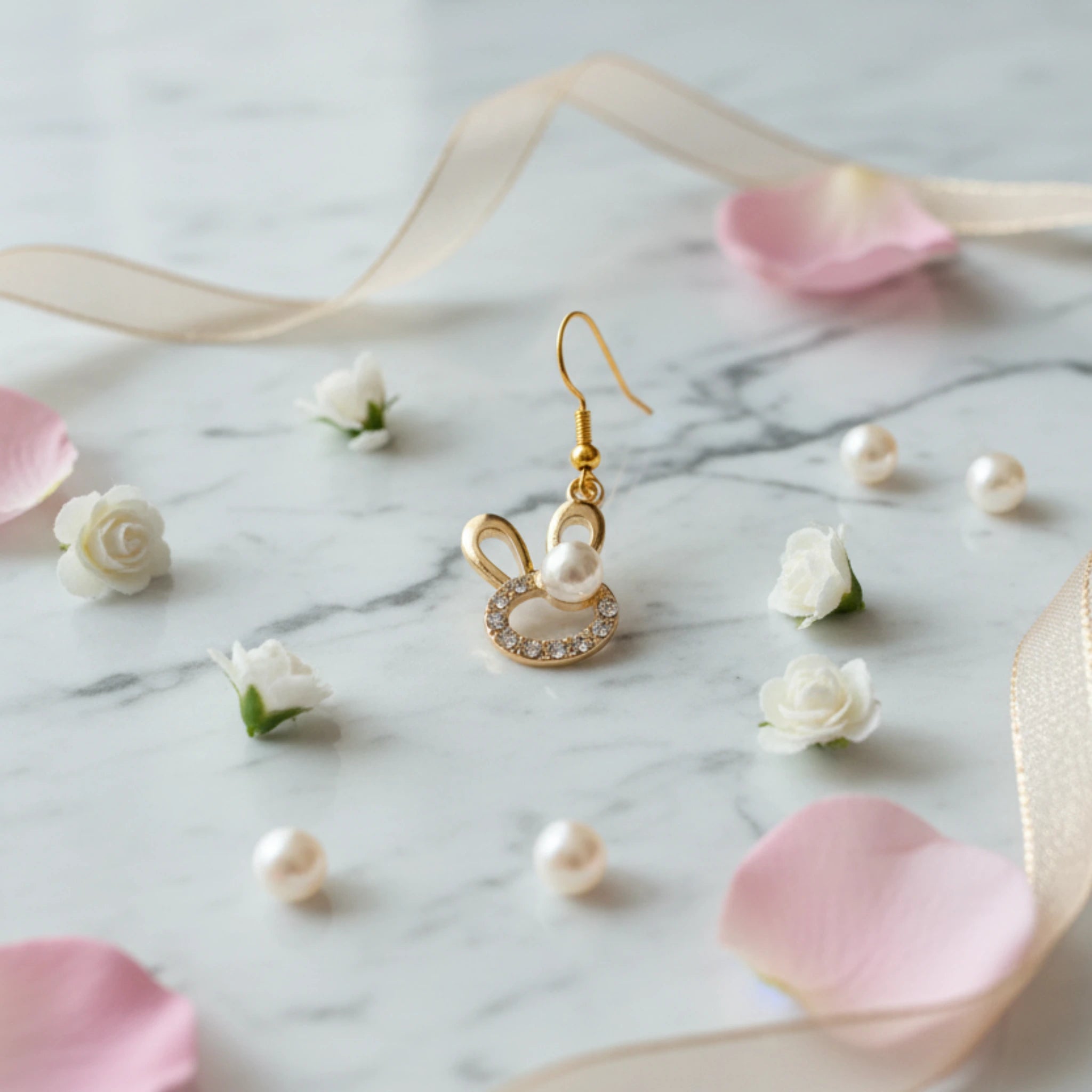 Boucles d'Oreilles "Lapin Coquet"