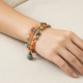 Bracelet Cascade Bohème – Nuances Douces et Chaleureuses