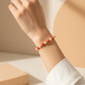 Bracelet "Douceur Corail" – Éclat Nacré et Doré