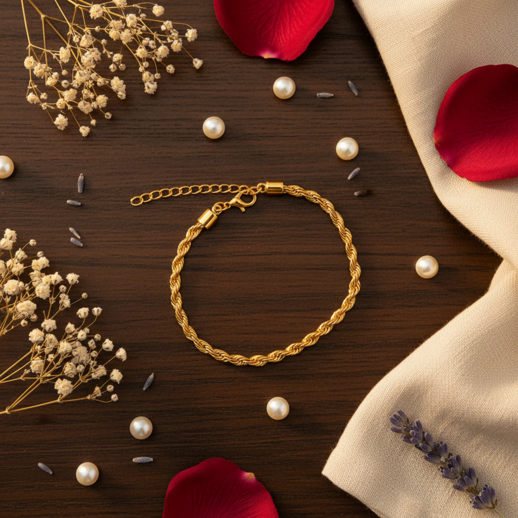 Bracelet Chaîne Torsadée "Aria" 