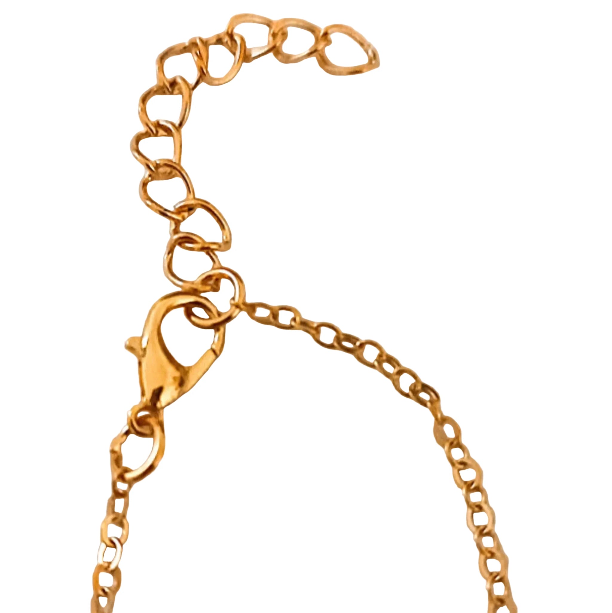 Bracelet Chaîne Fine "Émeraude Royale" – Élégance Géométrique et Dorée