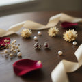 Puces d'Oreilles "Éclat Floral & Rose" – 100% Sans Métal