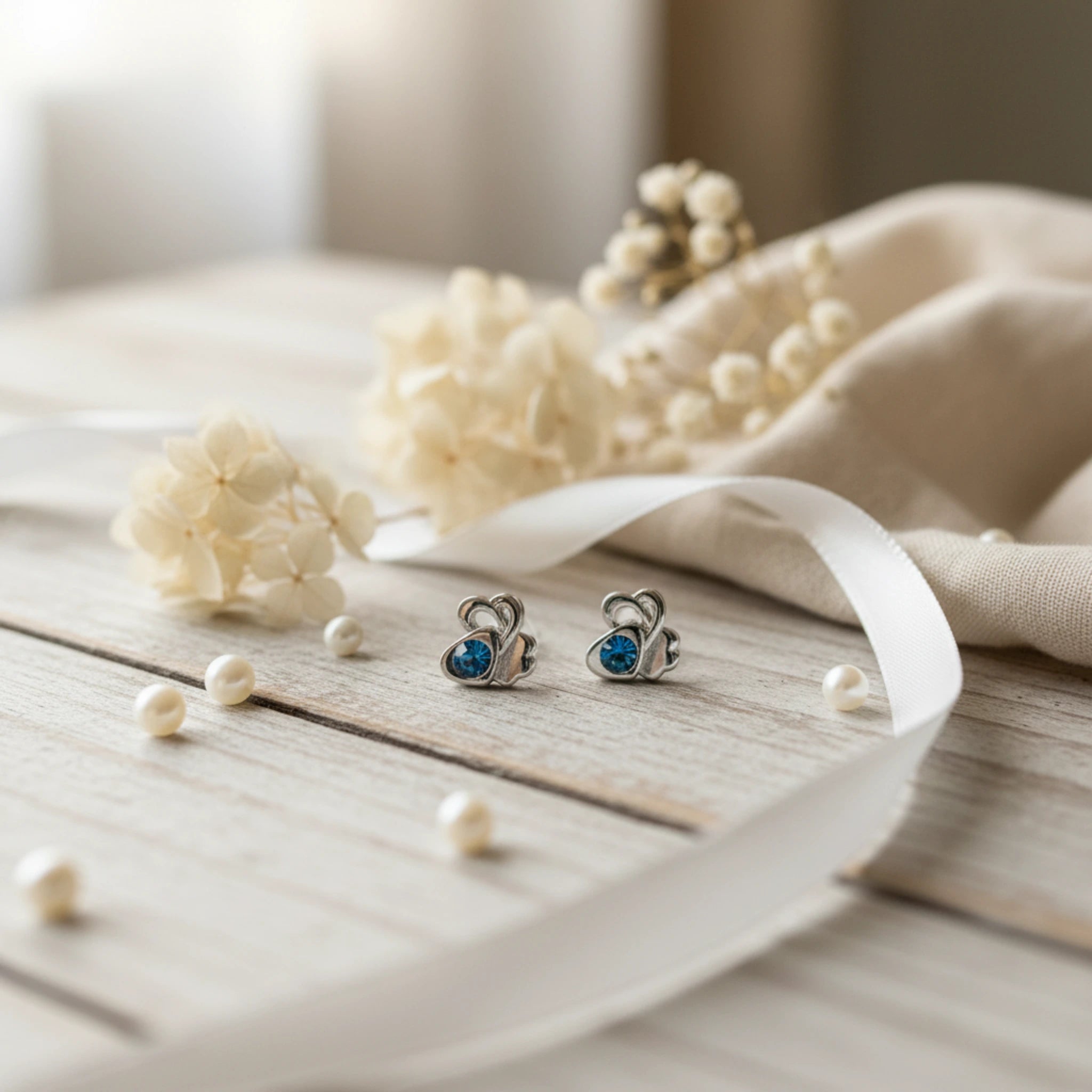 Boucles d'Oreilles "Cœur Étincelant" – 100% Sans Métal