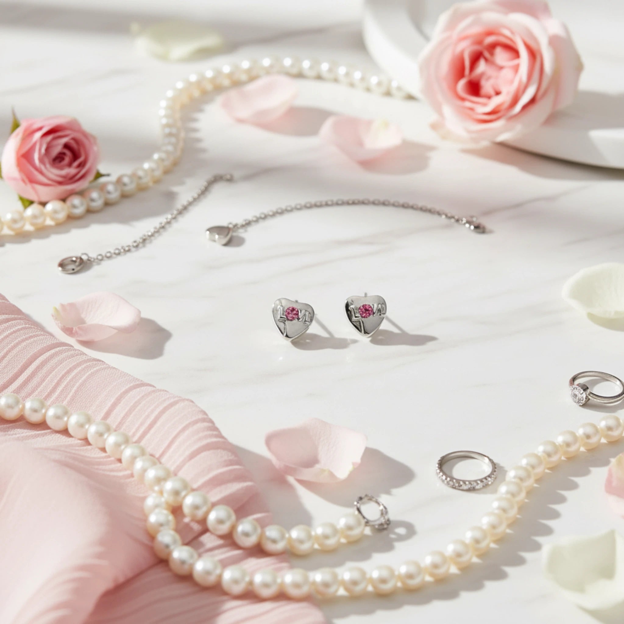 Boucles d'Oreilles "Cœur Étincelant" – 100% Sans Métal