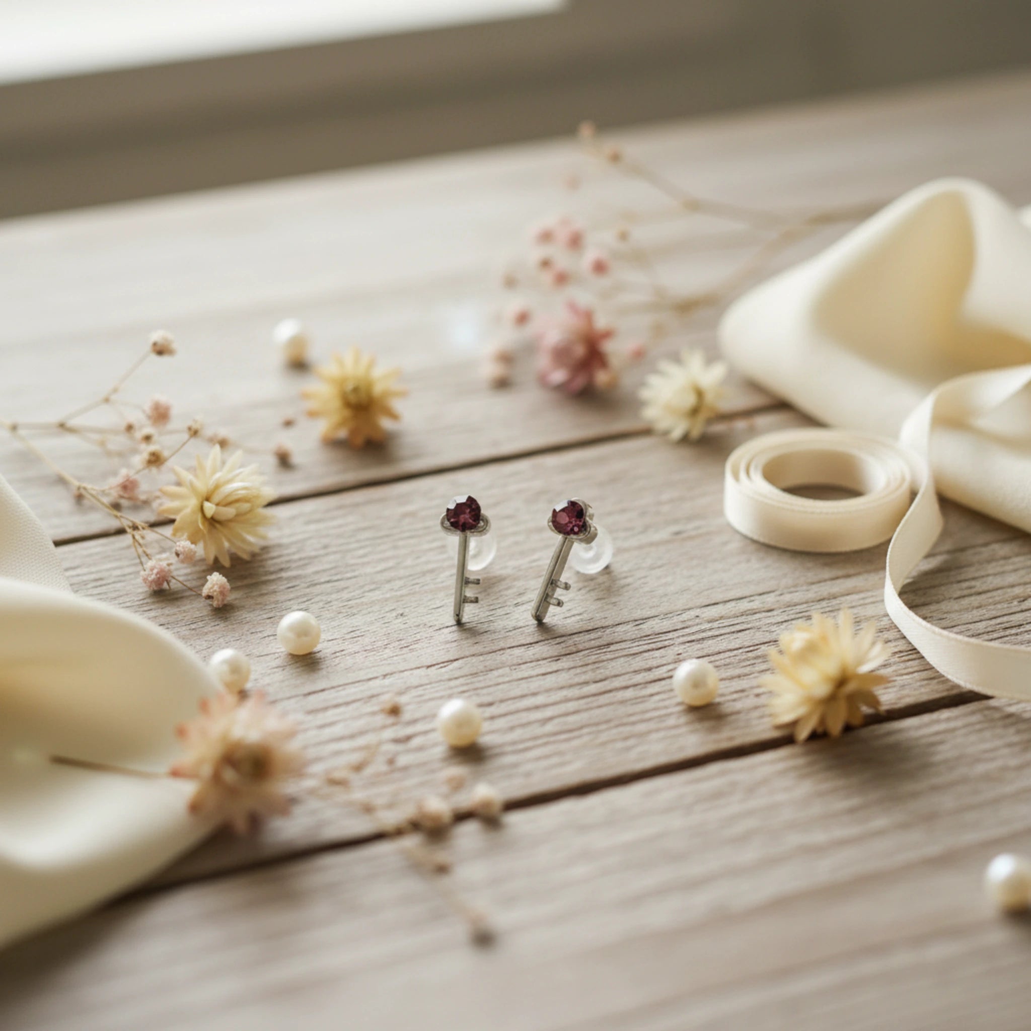 Boucles d'Oreilles "Ma Première Clé" – 100% Sans Métal & Anti-Allergies