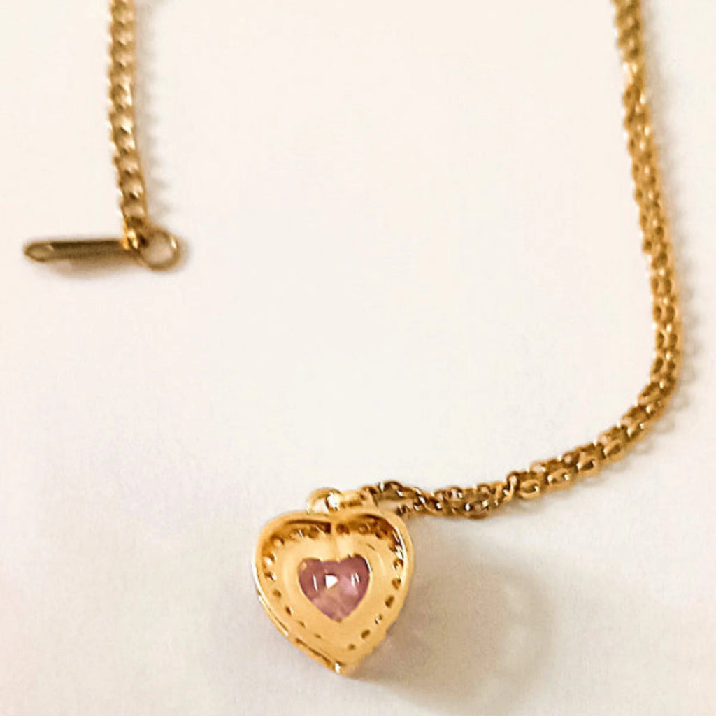 Collier "Cœur de Rosée" 