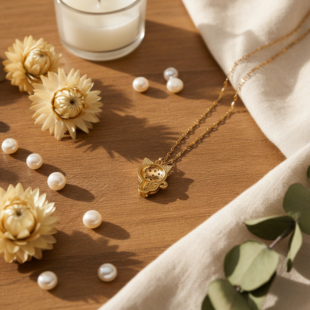 Collier "Petit Chat Scintillant" 
