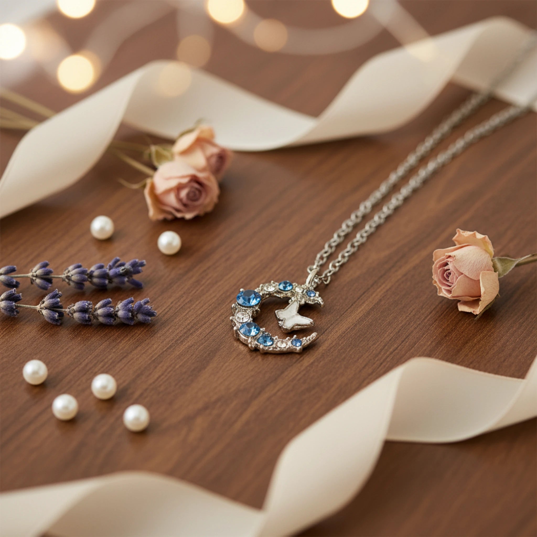 Collier "Clair de Lune Céleste" 