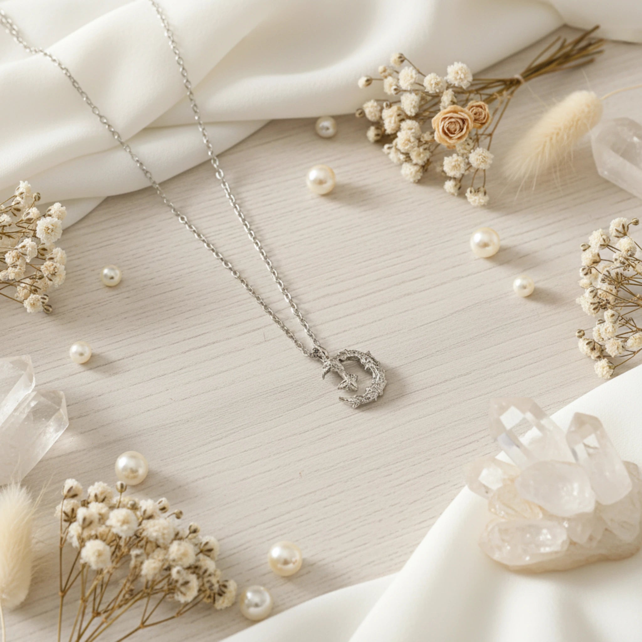 Collier "Clair de Lune Céleste" 