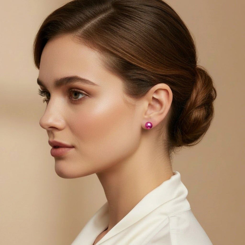 Boucles d'Oreilles "Perles Intemporelles" – 8 couleurs disponibles