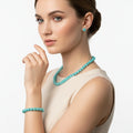 Parure "Lagon" – Collier, Bracelet & Boucles d'Oreilles