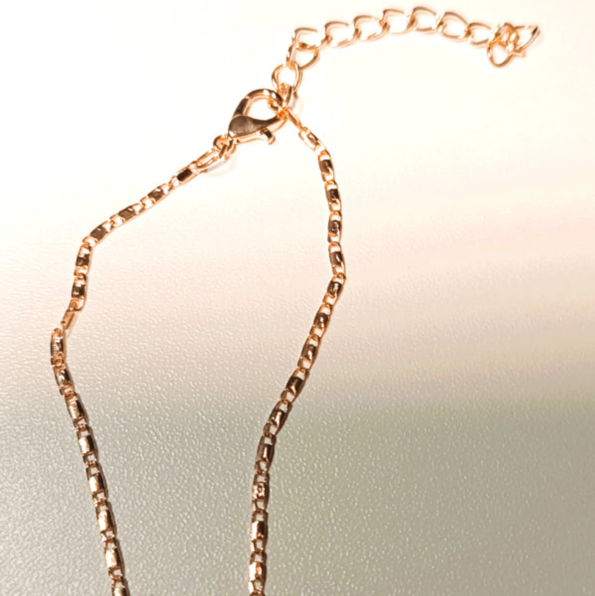 Parure Collier et Boucles d’Oreilles goutte d'eau Rose