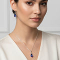 Parure "Éclat Boréal" – Collier & Boucles d'Oreilles en Cristal