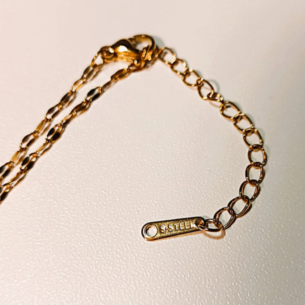 Collier "Phénix Scintillant" – Acier Inoxydable & Zirconium