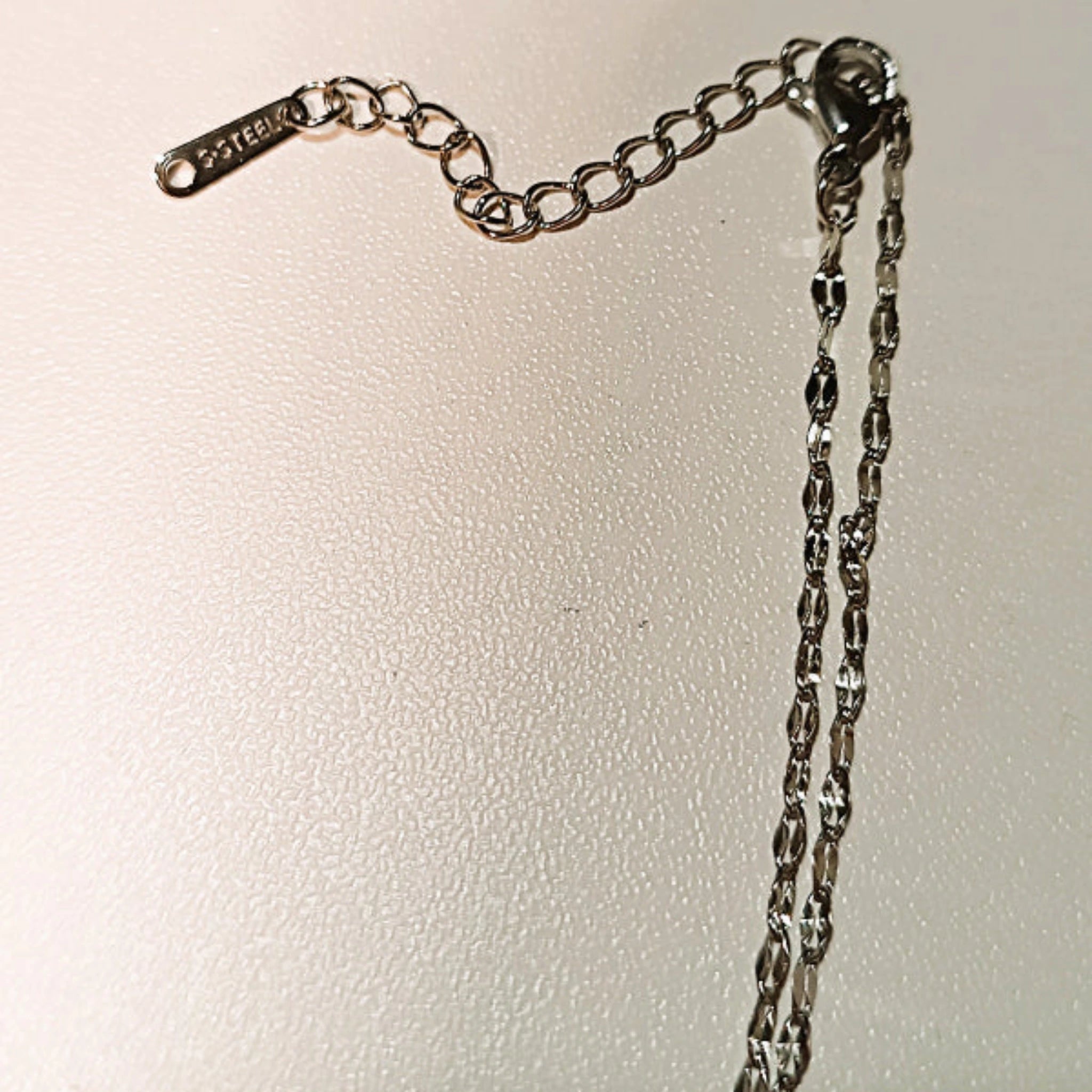 Collier "Phénix Scintillant" – Acier Inoxydable & Zirconium