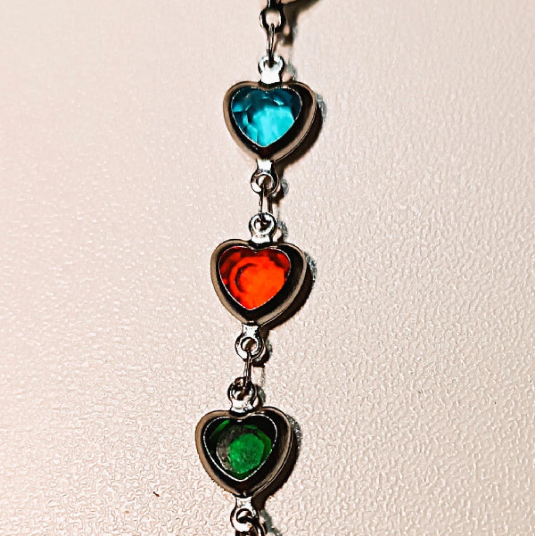 Bracelet "Rivières de Cœurs" – Acier Inoxydable & Éclat Cristallin