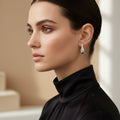 Boucles d'Oreilles "Infini Scintillant" – Argent 925 & Oxydes de Zirconium