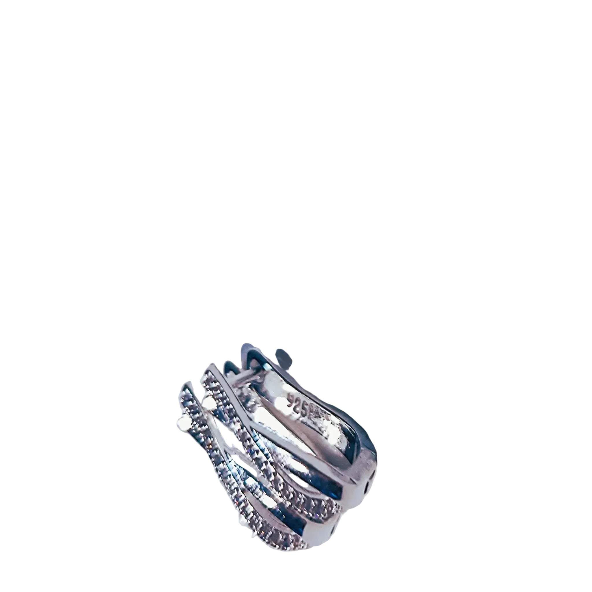 Boucles d'Oreilles "Infini Scintillant" – Argent 925 & Oxydes de Zirconium
