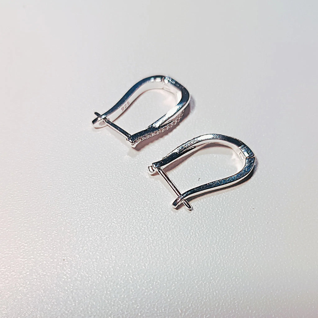 Boucles d'Oreilles "Infini Scintillant" – Argent 925 & Oxydes de Zirconium