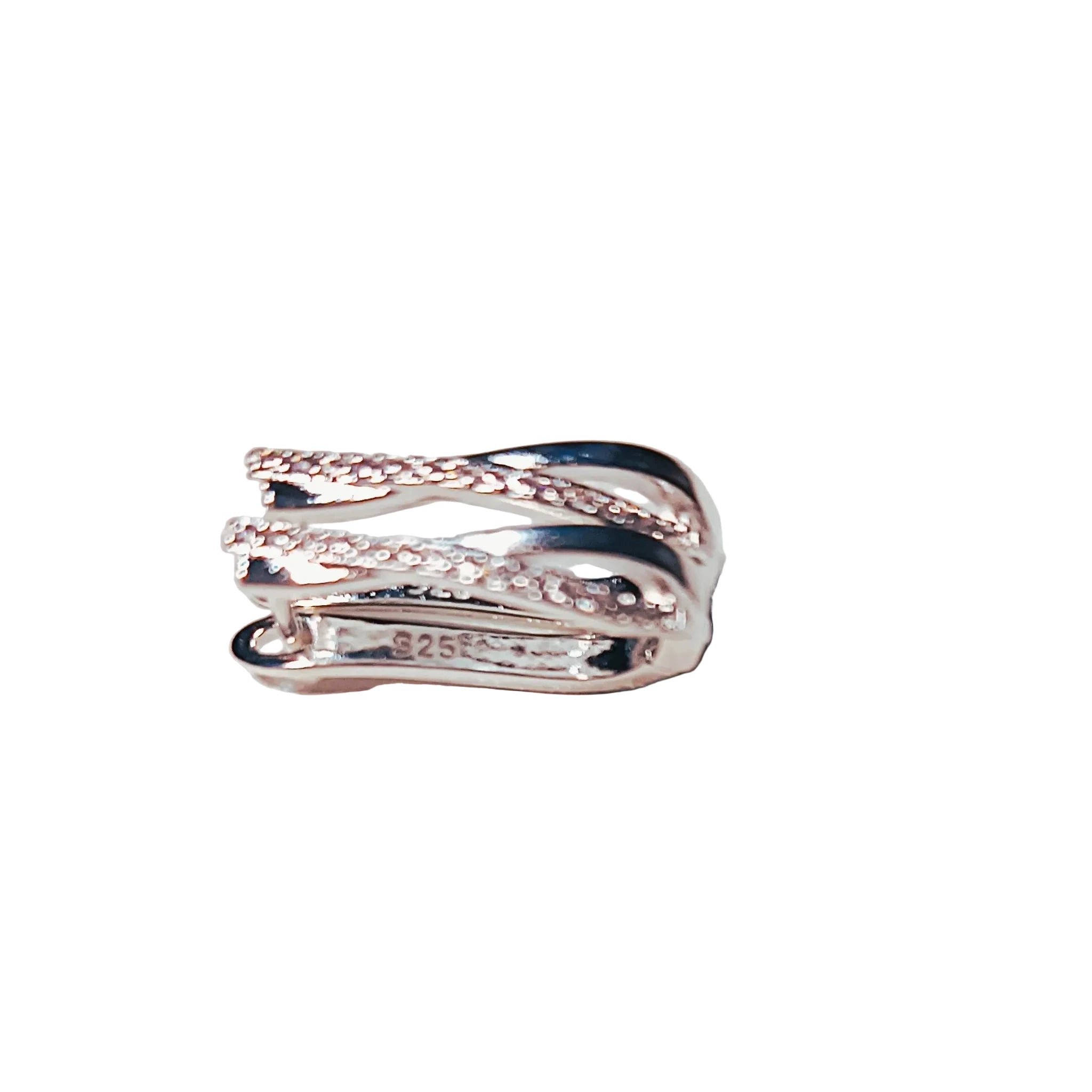 Boucles d'Oreilles "Infini Scintillant" – Argent 925 & Oxydes de Zirconium