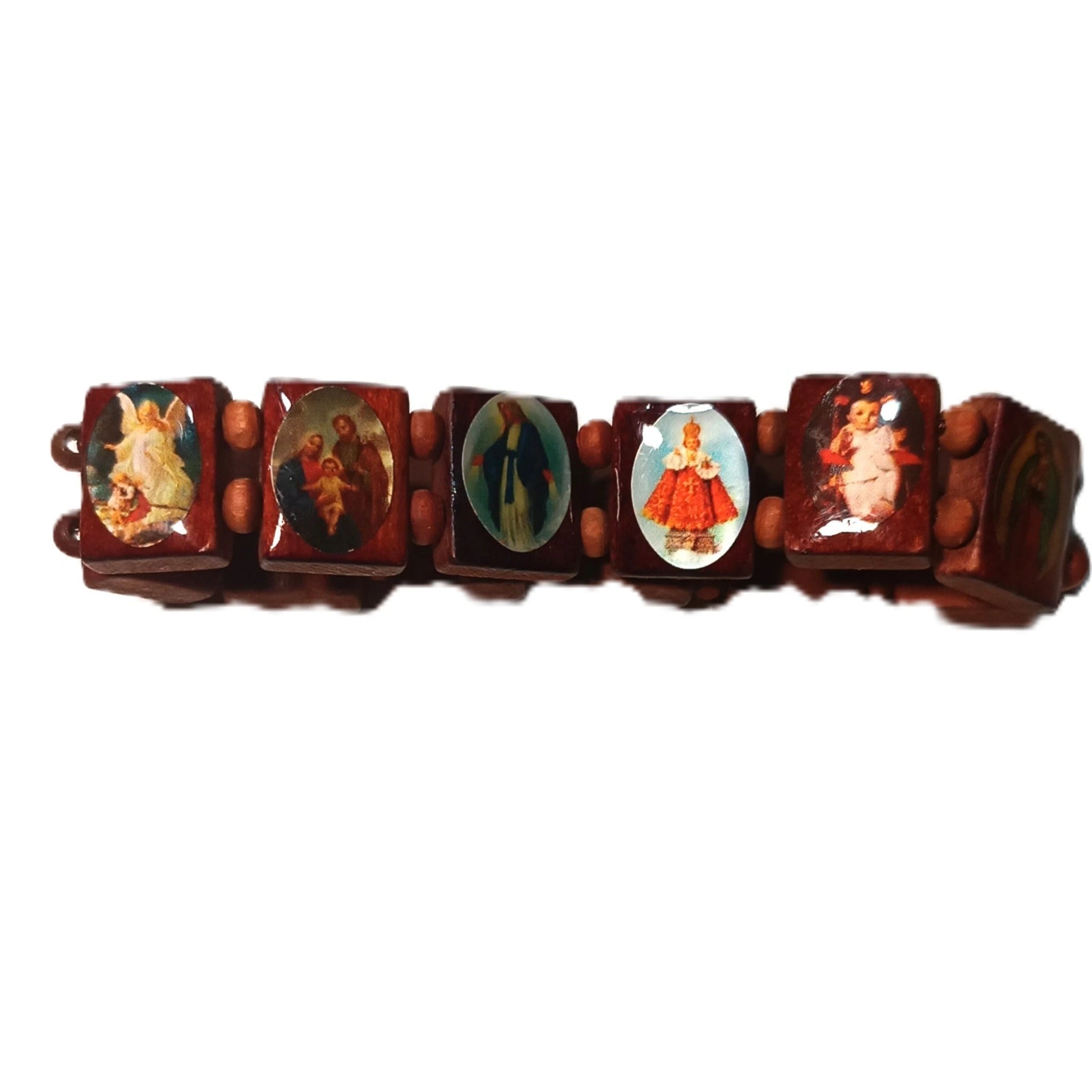 Bracelet Multi-Icônes en Bois - Protection & Spiritualité