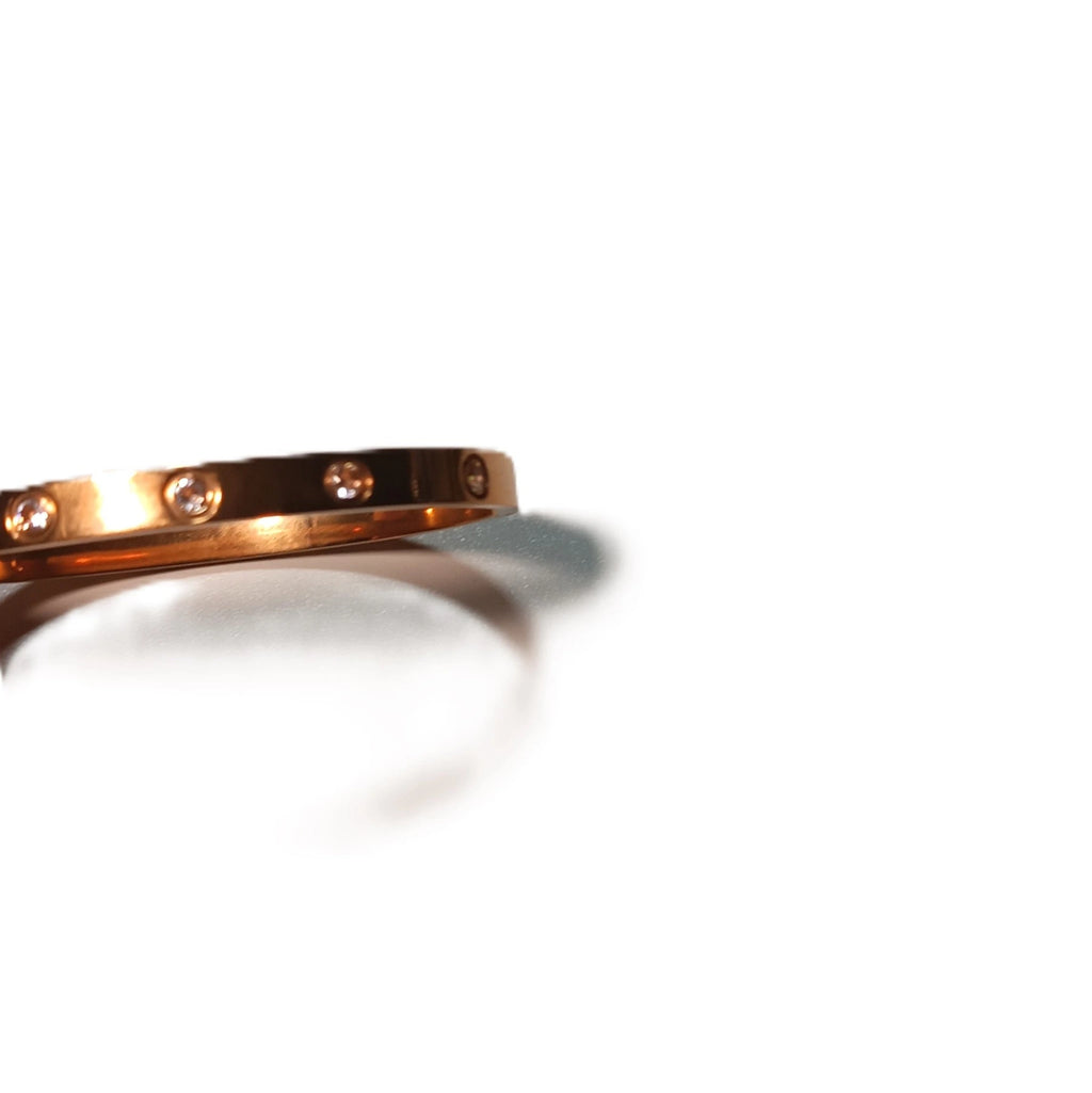 Bracelet Jonc Éclat Éternel - Doré et Cristaux