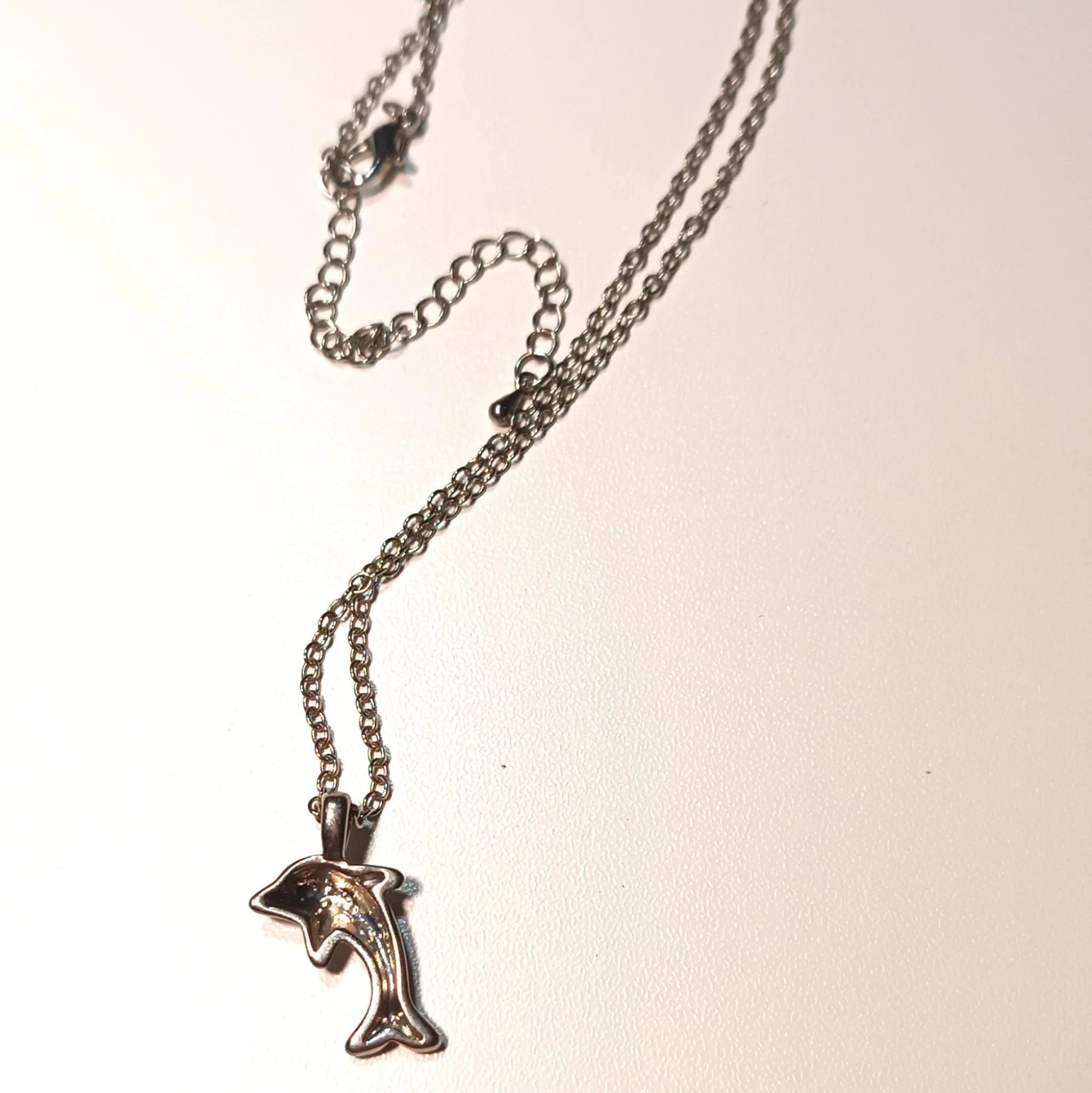 Collier "Grand Bleu" - Pendentif Dauphin Argenté