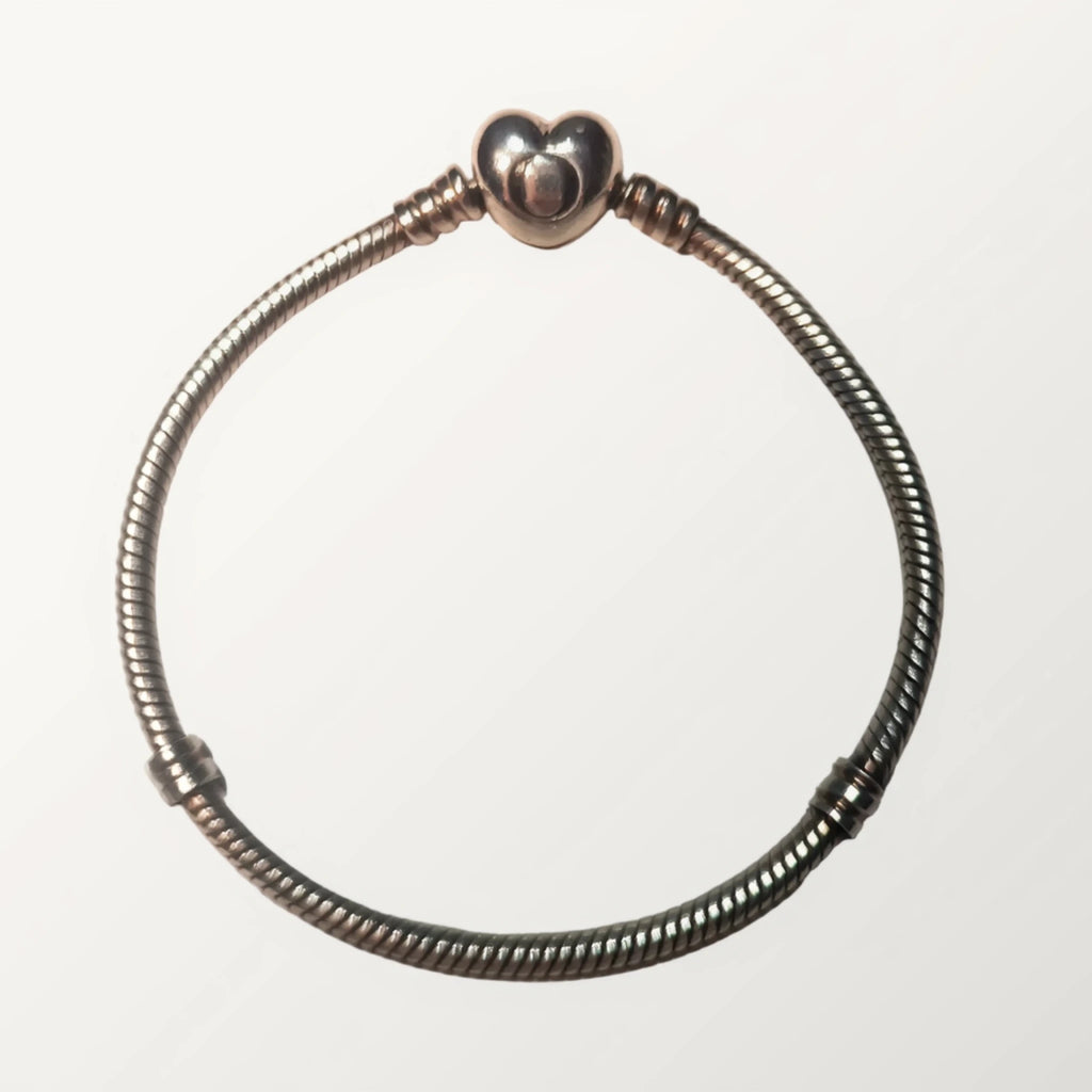 Bracelet Pandora Moments - Maille Serpent & Fermoir Cœur