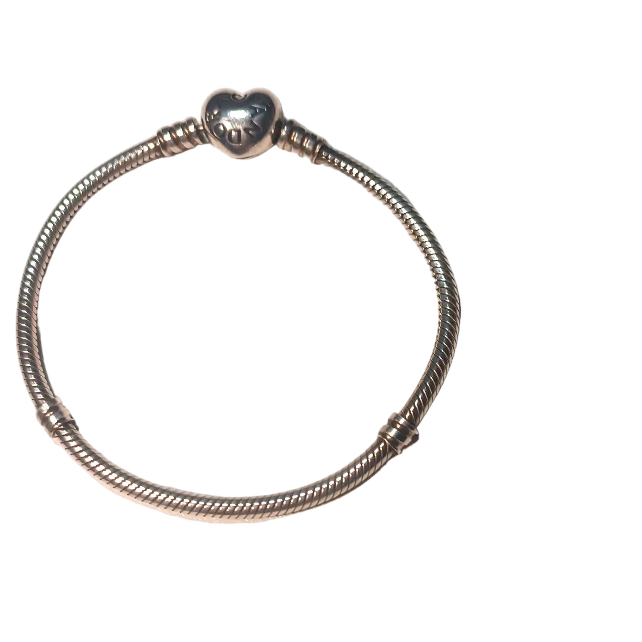 Bracelet Pandora Moments - Maille Serpent & Fermoir Cœur