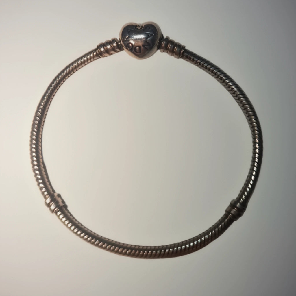 Bracelet Pandora Moments - Maille Serpent & Fermoir Cœur