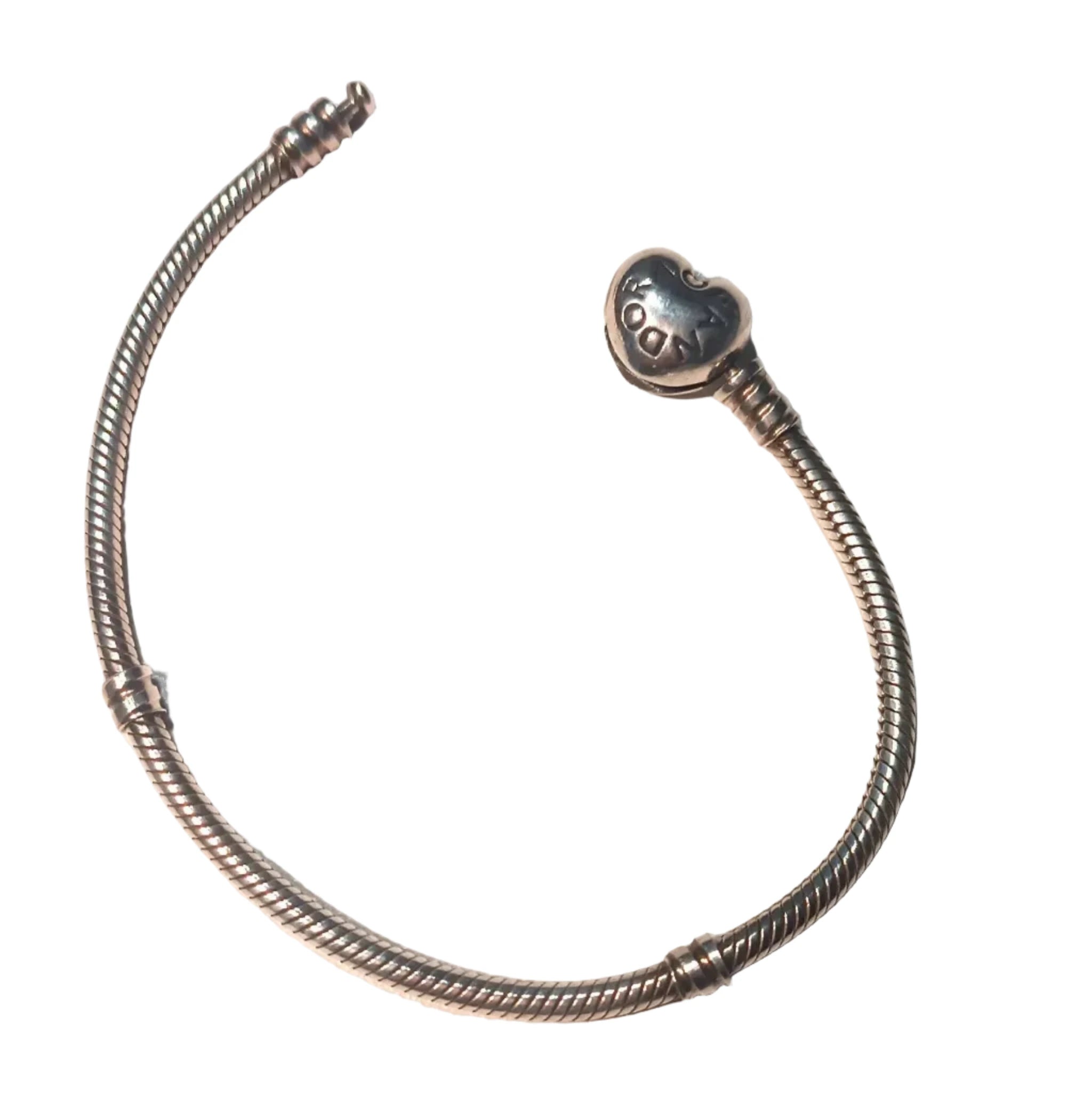 Bracelet Pandora Moments - Maille Serpent & Fermoir Cœur