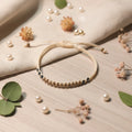 Bracelet Macramé "Céleste" - Hématite, Cristaux & Doré