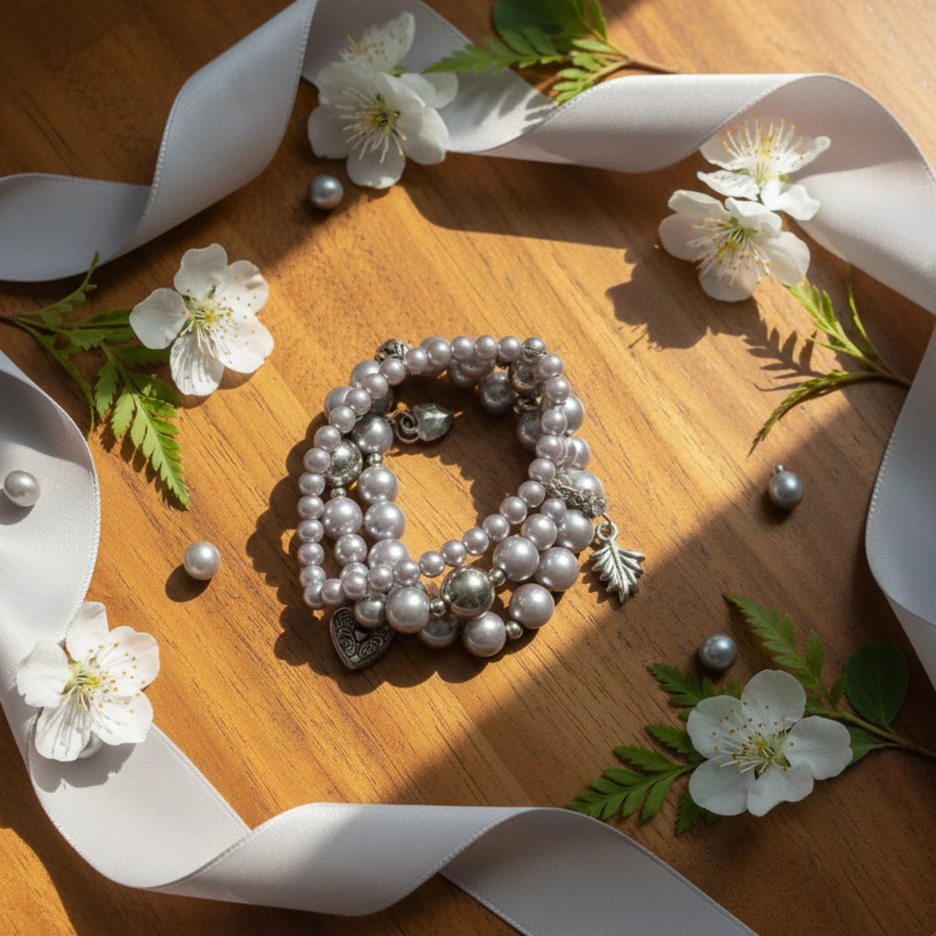 Bracelet Multi-Rangs "Perles d'Automne"