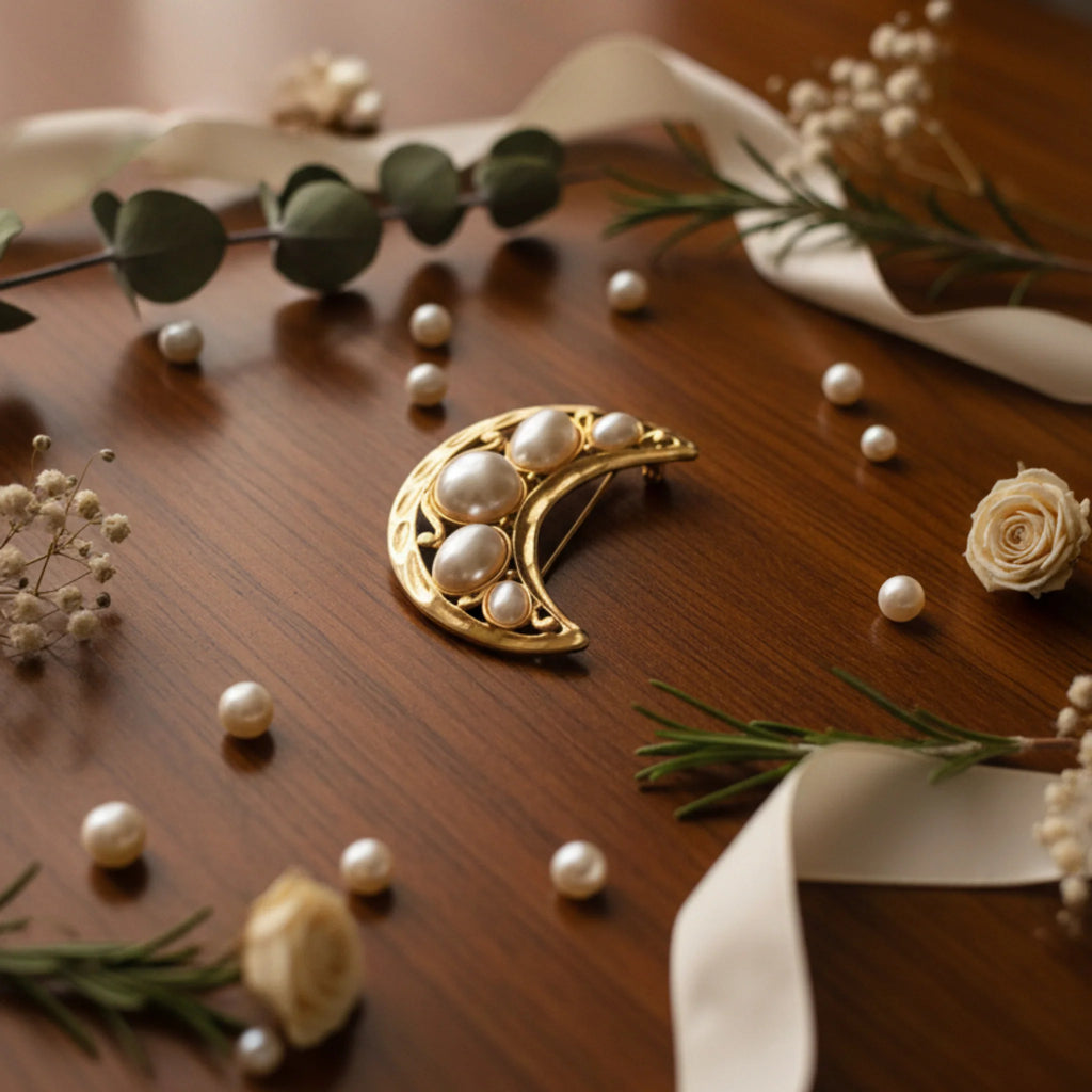 Broche lune